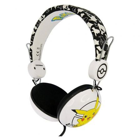 OTL TECHNOLOGIES Auriculares Pikachu Pokémon Negros y Blancos PK0603